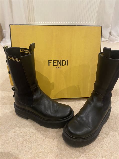 fendi boots ebay|thigh high Fendi boots.